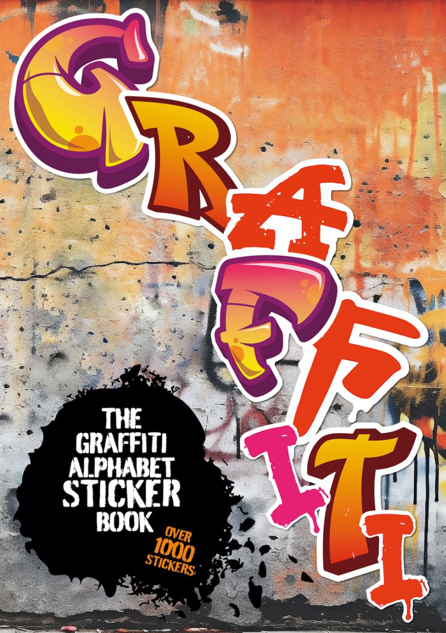 Graffiti Alphabet Sticker Book Over 1000 stickers!