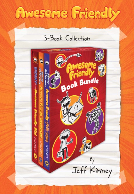 Cover image for Awesome Friendly 3-Book Collection Diary of an Awesome Friendly Kid, Rowley Jefferson’s Awesome Friendly Adventure, and Rowley Jefferson’s Awesome Friendly Spooky Stories