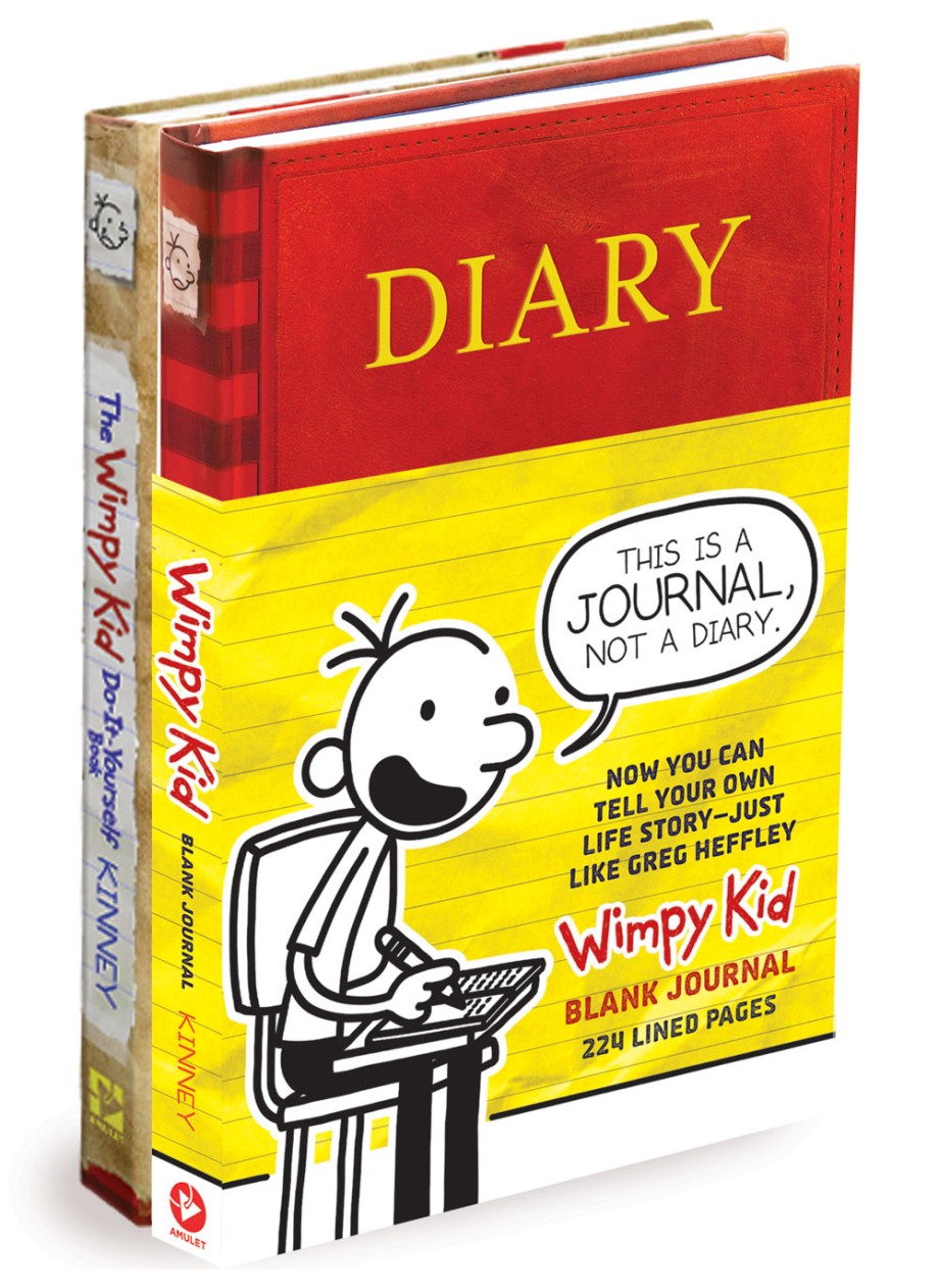 Diary of a Wimpy Kid Blank Journal/DIY Bundle (Display - filled