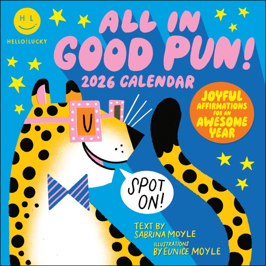 Hello!Lucky All in Good Pun 2026 Wall Calendar