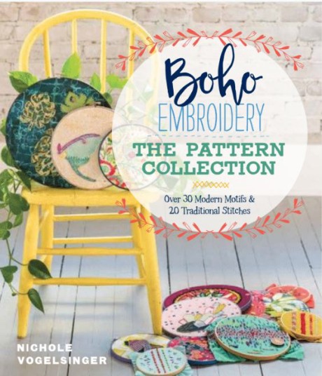 Cover image for Boho Embroidery: The Pattern Collection Over 30 Modern Motifs & 20 Traditional Stitches