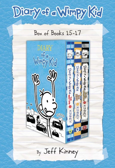 Diary of a Wimpy Kid Box of Books 15-17 Deep End, Big Shot, and Diper Överlöde