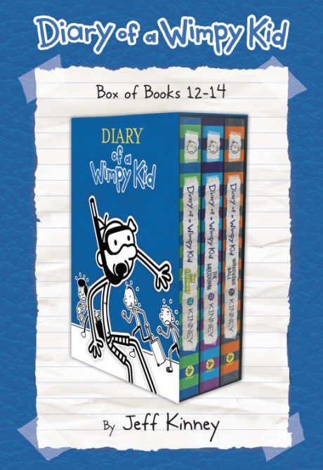 Cover image for Diary of a Wimpy Kid Box of Books 12-14 The Getaway, The Meltdown, and Wrecking Ball