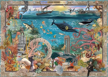 Cover image for 20,000 Leagues Under the Seas A 1000 piece Jigsaw Puzzle Inspired by Jules Verne’s Classic Adventure