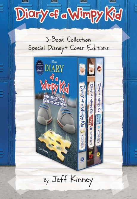 Cover image for Diary of a Wimpy Kid 3-Book Collection: Special Disney+ Cover Editions Diary of a Wimpy Kid, Rodrick Rules, and Cabin Fever