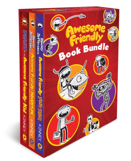 Cover image for Awesome Friendly 3-Book Hardcover Gift Set Diary of an Awesome Friendly Kid, Rowley Jefferson’s Awesome Friendly Adventure, and Rowley Jefferson’s Awesome Friendly Spooky Stories