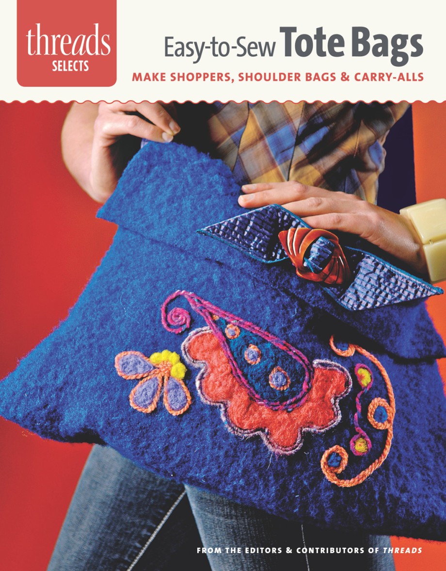 Cover for Easy-to-Sew Tote Bags make shoppers, shoulder bags & carry-alls