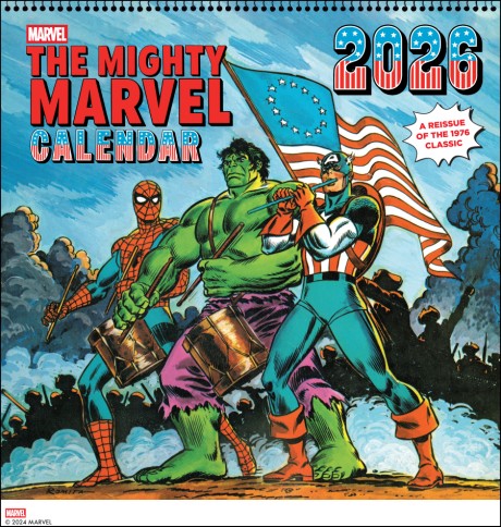 Cover image for Mighty Marvel 2026 Wall Calendar: A Reissue of the 1976 Classic