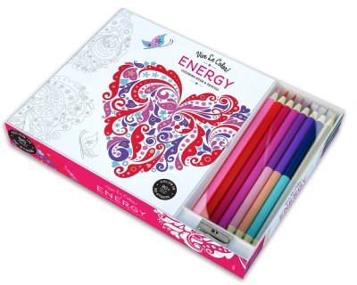 Vive Le Color Energy Adult Coloring Book And Pencils
